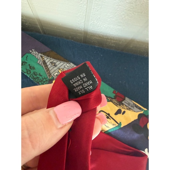 Vintage Mickey Mouse Ties Bundle Silk Football Mickey Unlimited Serafino Mens - Picture 6 of 8